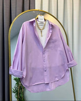 LILAC BUTTON DOWN SHIRT